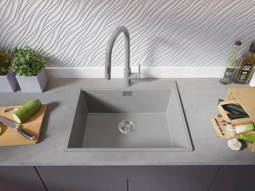 купить Мойка кухонная Primagran Oslo 60 Top Grey + accesorii 530x580 MONKS в Кишинёве 