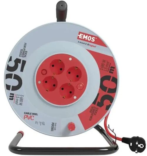 купить Удлинитель электрический Emos P09250 50m 4 гнезда 3x1.5mm2 (на катушке) в Кишинёве 