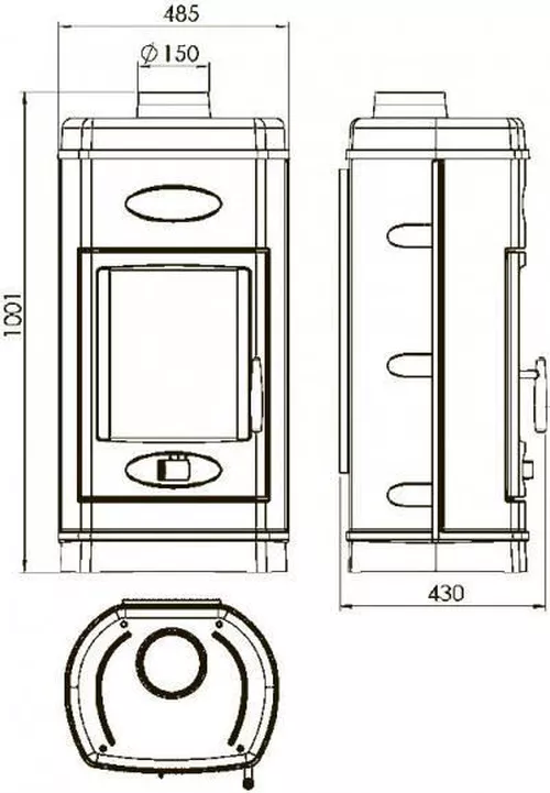 купить Камин конвекционный Plamen AURORA в Кишинёве 