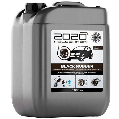 cumpără Produs de îngrijire auto Polychrom 2020 Concentrat-Polish pentru roți BLACK RUBBER, 5 L în Chișinău 