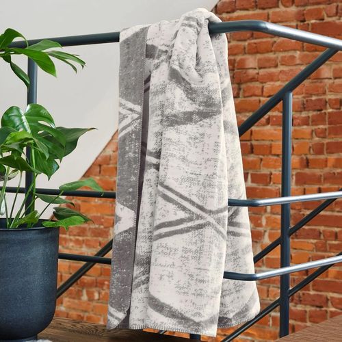 cumpără Textile de casă Ibena 2932/800 Jacquard Decke Kanata Grey/white în Chișinău 