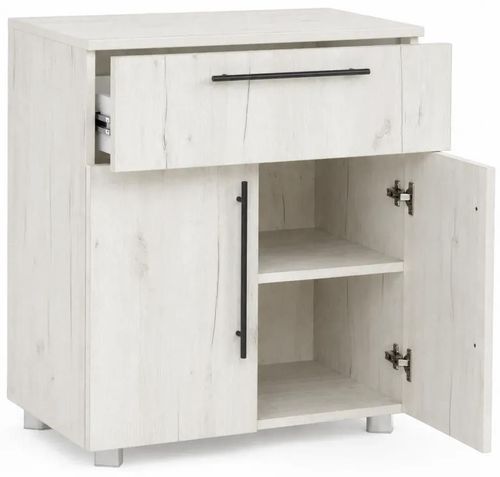 cumpără Comodă Mashtab S12537 Leon (700x430x800) Stejar Alb în Chișinău 