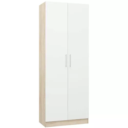 cumpără Dulap Mobildor-Lux Dulap haine combinat Practik (80x40x210H cm) Sonoma/White în Chișinău 
