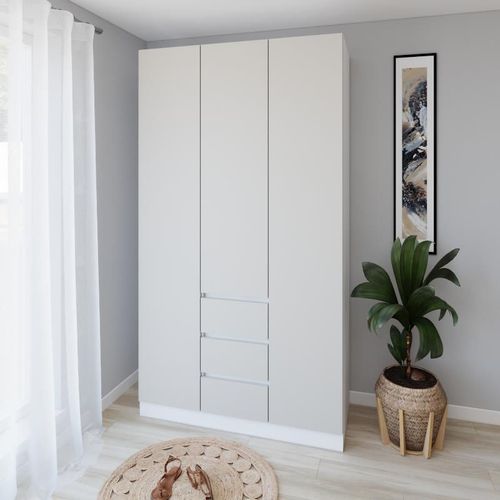 купить Шкаф Smartex (15888) N16 120cm Alb+Kashemir в Кишинёве 