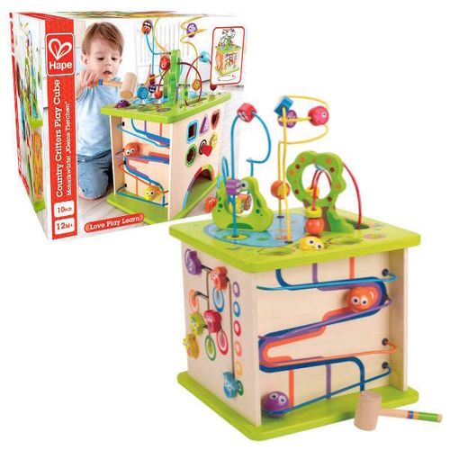 купить Головоломка Hape E1810 Cub Montessori cu lumini Animalele в Кишинёве 