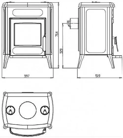 cumpără Șemineu de convecție Plamen AMITY 3 în Chișinău 
