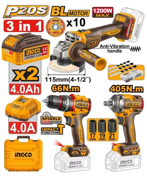 cumpără Set de scule electrice INGCO CKLI20358 (52866) în Chișinău 