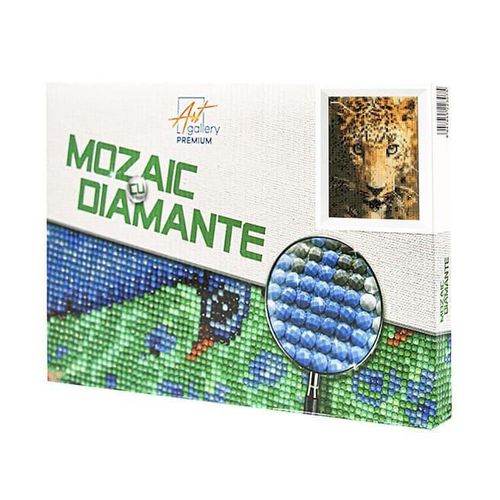 cumpără Tablou pe numere Art Gallery JS20603 Mozaic cu diamante 20x30cm Leopard în Chișinău 