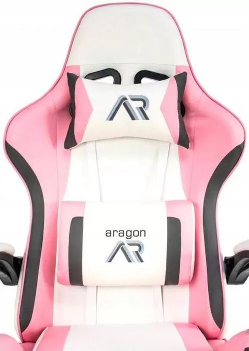 cumpără Fotoliu de birou Jumi CM-880627 ARAGON, Roz/alb în Chișinău 