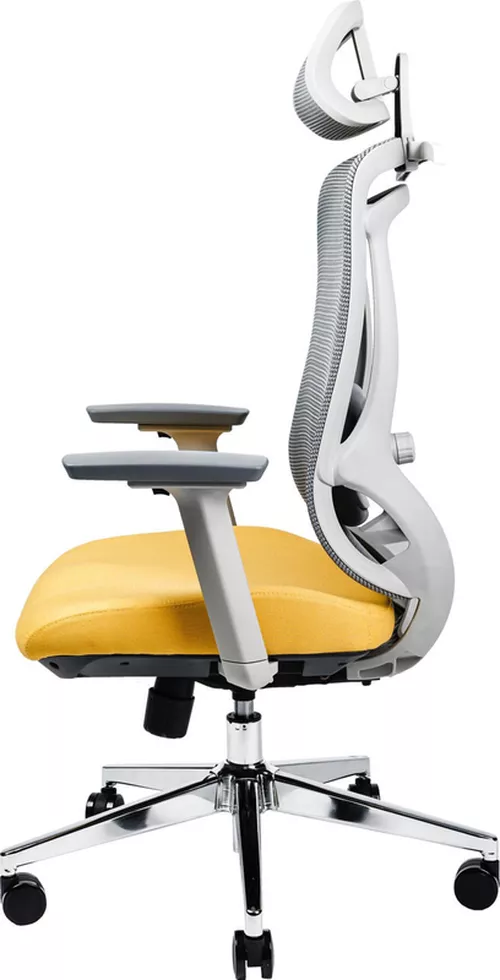 cumpără Fotoliu de birou CUSTÓ Florence, gri - galben în Chișinău 