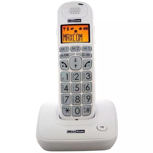 купить Телефон беспроводной Max Com MC6800 Big Button, White в Кишинёве 