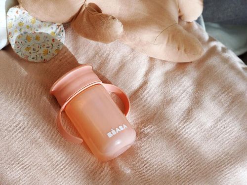cumpără Cană cu pai Beaba B913571 Cana de invatare 340 ml Pink în Chișinău 