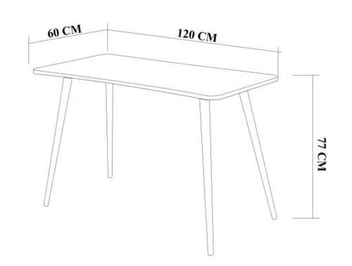 cumpără Masă de birou Trendy Fabio, Atlantic, 120x77x60cm (GTR001125) în Chișinău 