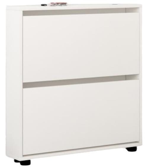 купить Полка для обуви Mobildor-Lux Leo Slim 50x16x86H cm White в Кишинёве 