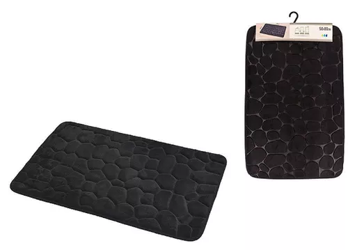 купить Коврик для ванной Tendance 51972 Коврик для ванной с эффектом памяти 50x80 см, черный в Кишинёве 