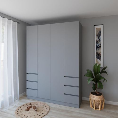 cumpără Dulap Smartex (15927) N17 160cm Grafit în Chișinău 