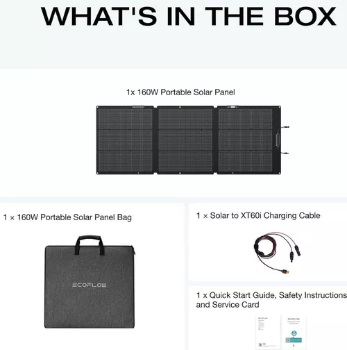 купить Солнечная панель EcoFlow 160W Lightweight Portable Solar Panel в Кишинёве 