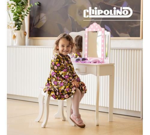 купить Набор детской мебели Chipolino DIWH02501321 столик со стульчиком Cpink Dots в Кишинёве 