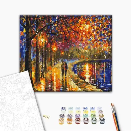 купить Картина по номерам BrushMe BS51972 40x50cm (în cutie) Plimbare într-un parc luminat в Кишинёве 