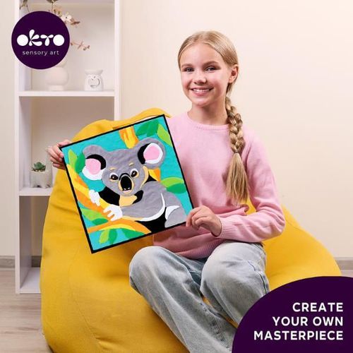 cumpără Set de creație Okto 20028 Pictură pe numere 3D cu plastilină ușoară 29x29сm, Koala în Chișinău 