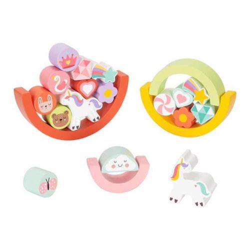 купить Игрушка Huanger (52794) Joc de echilibru din lemn Unicorn, 21el, HP079 в Кишинёве 