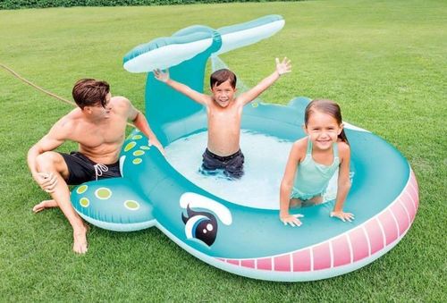 cumpără Piscină gonflabilă Intex 57440 BALENA 201x196x91cm, 200L, 2+ în Chișinău 