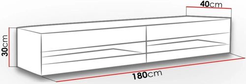 cumpără Suport TV de podea Mirjan Zigo/Vigo New 180 White/White Gloss în Chișinău 