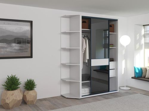 cumpără Dulap Bayro Murano 1400x2300x600 белый, купе (606205) în Chișinău 