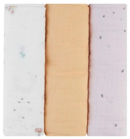 купить Аксессуар для пеленания Kikka Boo 31103010087 Pelinci de muselina Hedge-hugs, 75x75cm, 3buc в Кишинёве 