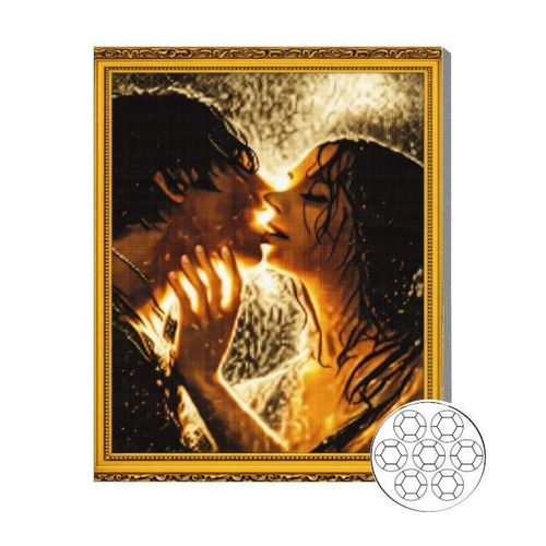 купить Картина по номерам Art Gallery GA79811 Mozaic cu diamante 40x50cm Sarut in lumina soarelui в Кишинёве 