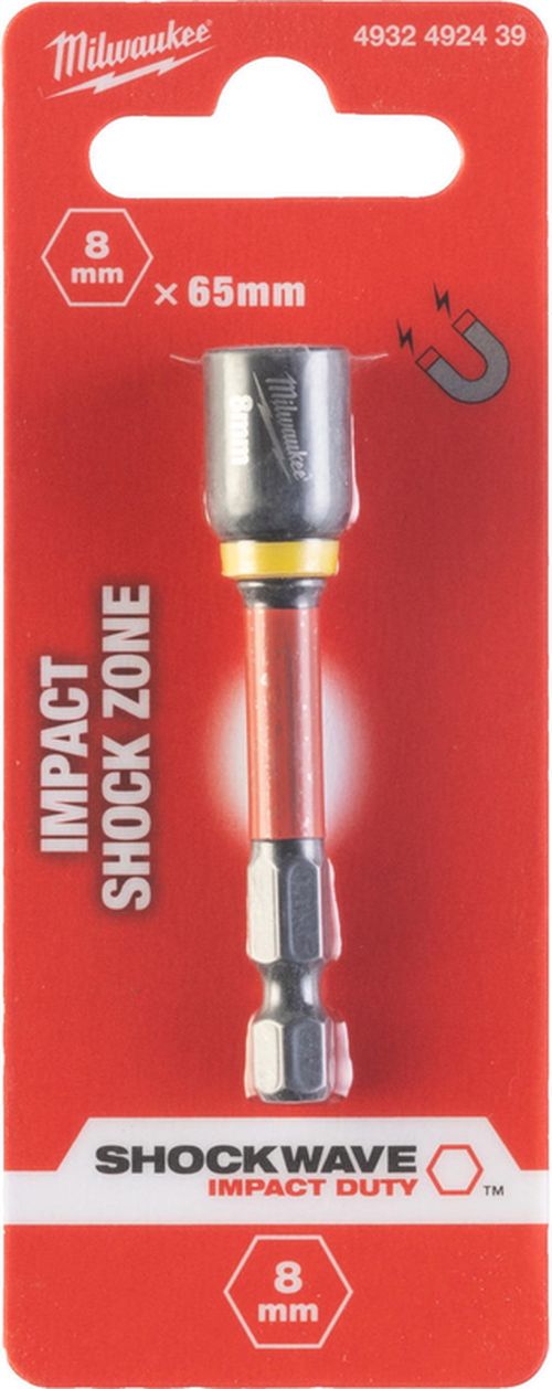 купить Набор головок, бит, насадок Milwaukee 4932492439 Capat magnetic Shockwave gen2, SHW HEX8x65mm в Кишинёве 