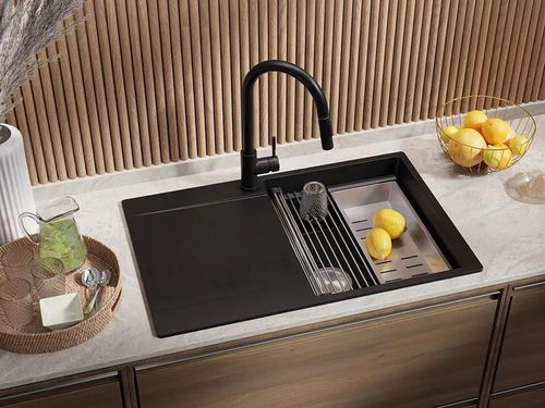 cumpără Chiuvetă bucătărie Primagran San Francisco 780-50 level Black + accesorii 500x780 MHFKC în Chișinău 