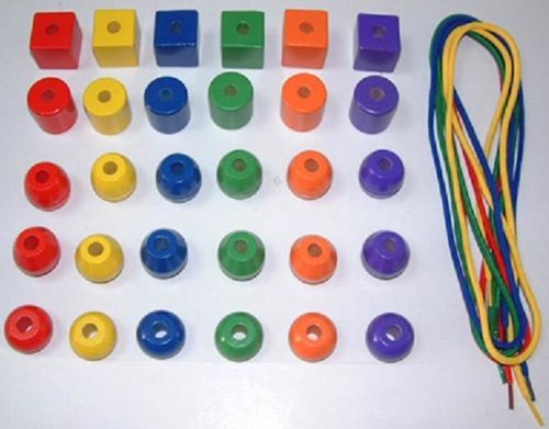 cumpără Set de creație Viga 58466 Set de joc cu șiret Mărgele și figuri geometrice în Chișinău 