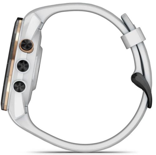 cumpără Ceas inteligent Garmin Approach® S70 42 mm Black Ceramic Bezel with White Silicone Band (010-02746-10) în Chișinău 