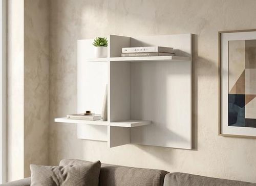 купить Полка декоративная Fabrik Home Tetris 1 (840x600x250) Белый ясень в Кишинёве 