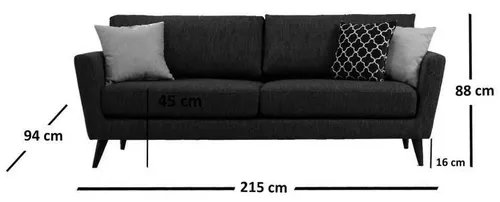 cumpără Canapea Trendy Mayorka 94x88x215cm (3 locuri) în Chișinău 