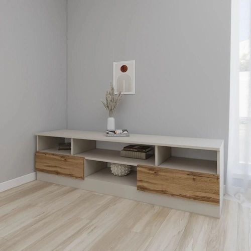 купить Тумба напольная для TV Smartex (16358) Т6 160cm TV Kashemir+Stejar Inchis в Кишинёве 