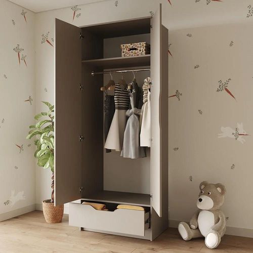 cumpără Dulap pentru copii MebelStar LILU 2D1S 80x50x210 Cashmere (MBS-1316) în Chișinău 