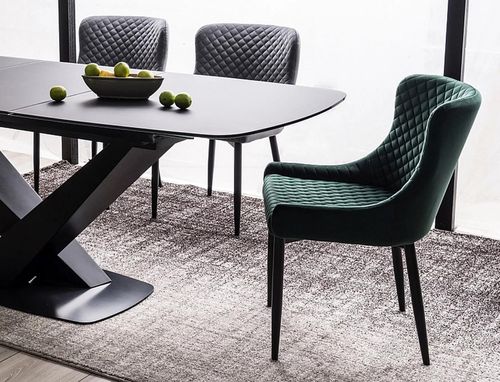 купить Стул Signal Colin B velvet szary bluvel 14 / met.czarny в Кишинёве 