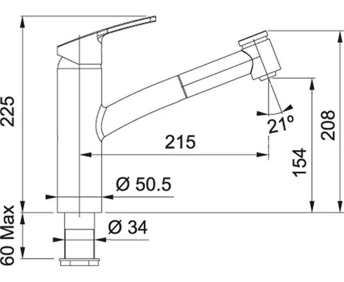 cumpără Bateria bucătărie Franke 115.0391.460 Smart, crom în Chișinău 