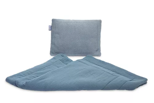 купить Комплект подушек и одеял Sensillo 42160 Set cuvertura cu perna albastru в Кишинёве 