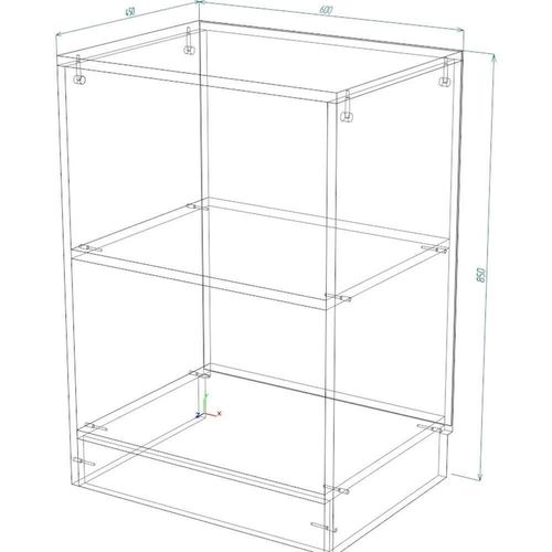 купить Комод Smartex (16372) Т7 60cm Grafit в Кишинёве 
