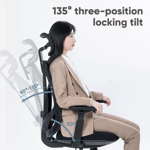 купить Офисное кресло Deli KF230, сетка и обивка, черное в Кишинёве 