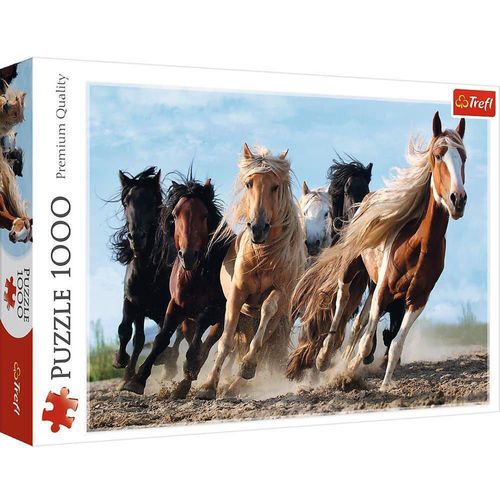 купить Головоломка Trefl 10446 Puzzle 1000 Galopping horses в Кишинёве 
