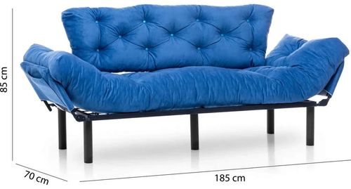 cumpără Canapea Trendy Nitta Triple Albastru, extensibila (3 locuri) în Chișinău 