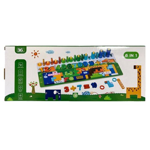 cumpără Puzzle miscellaneous 8100 Jucarie din lemn sorter pe color 6&1 232-162 36+ în Chișinău 