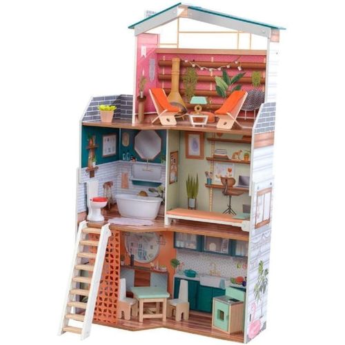 купить Домик для кукол KinderKraft 65985-MSN Marlow Dollhouse в Кишинёве 