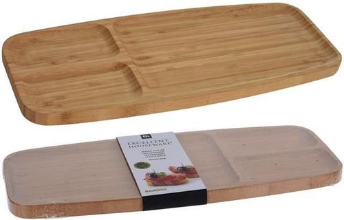 купить Поднос/столик кухонный Excellent Houseware 03304 сервировочный деревянный 3секции 39x16cm в Кишинёве 
