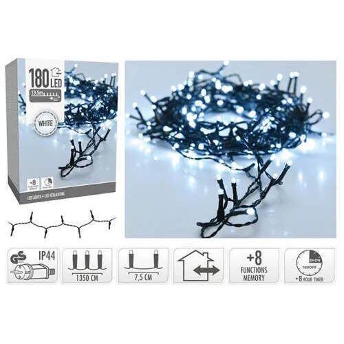 cumpără Ghirlandă Promstore 54387 Luminițe Fir 180 LED, alb rece, 13,5m în Chișinău 