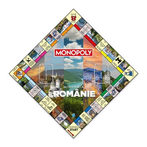 cumpără Joc educativ de masă Winning Moves WM04757-ROM-6 Monopoly, Minunata Românie (ro) în Chișinău 